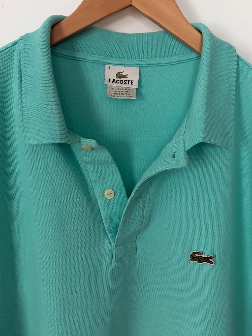 Lacoste Men’s Size 7(2XL) Short Sleeve 100% Cotten Polo